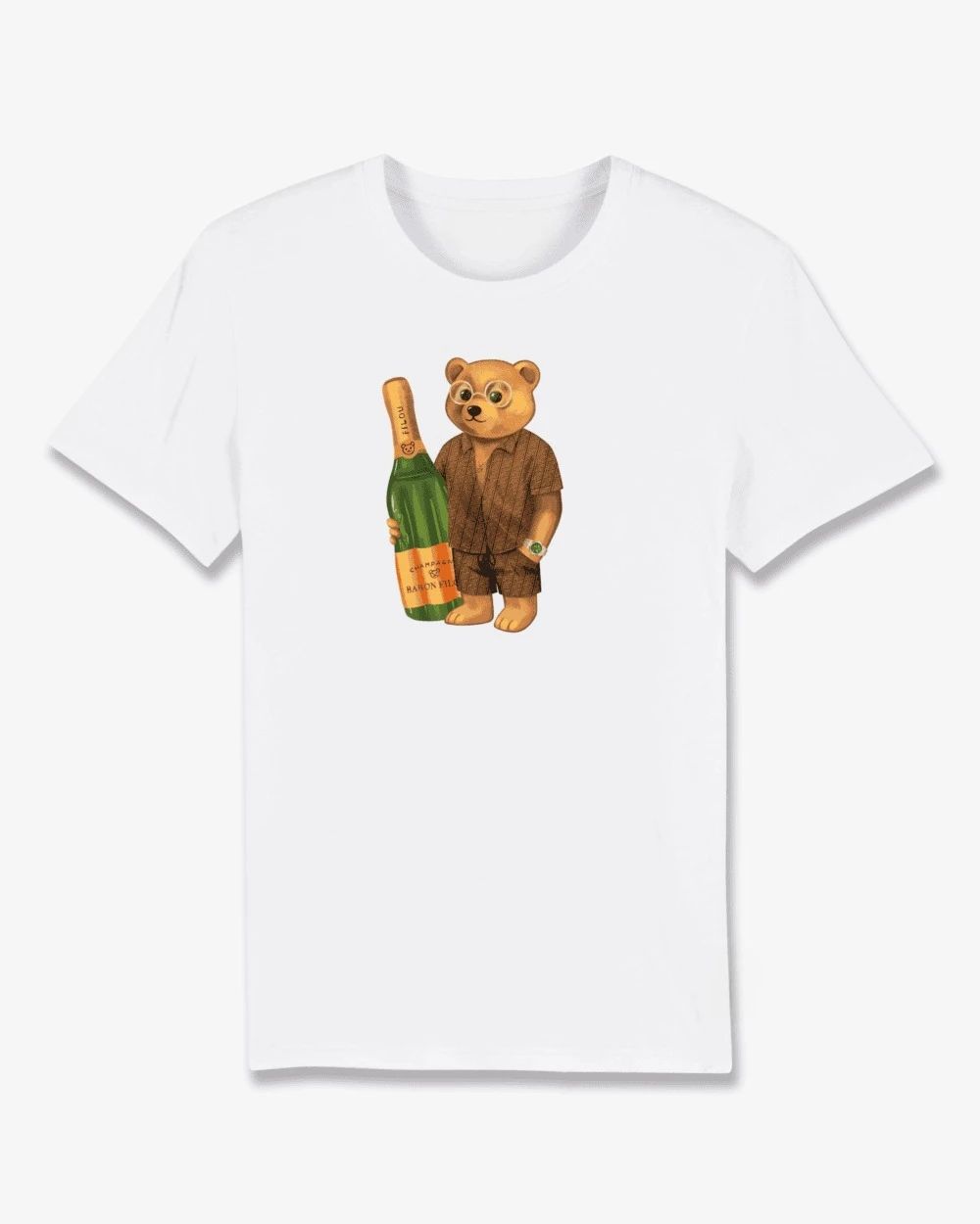 GUOYAN TOP Baron Filou Holland Heb Geld nodig voor Filou Heren T-shirt Print 100% Katoen Casual Sport Ronde Hals Korte Mouw Casual Street T-shirt M