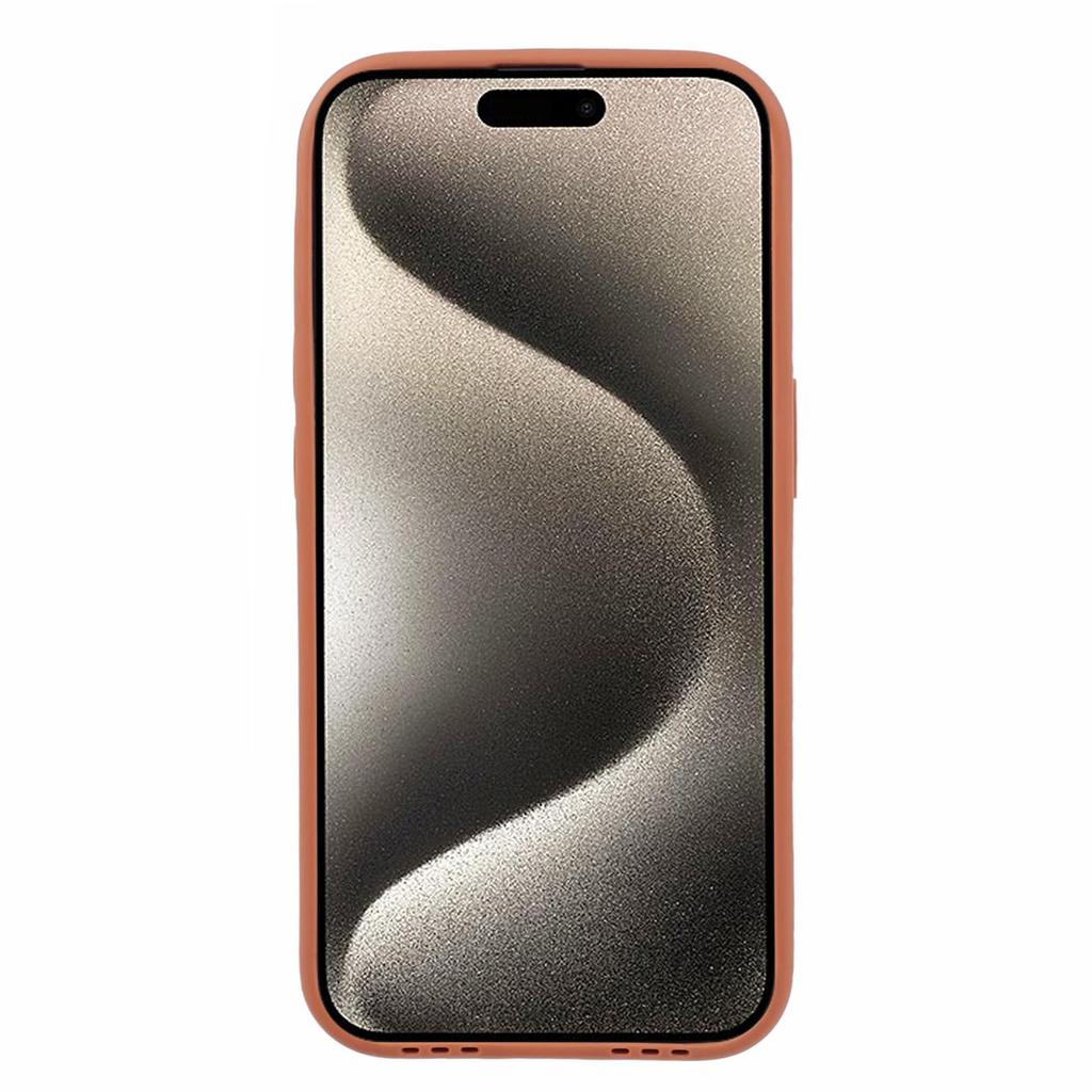 Back Shell for iPhone 15 Pro Max Cover Wristband Cloth Coated TPU Cell Phone Case