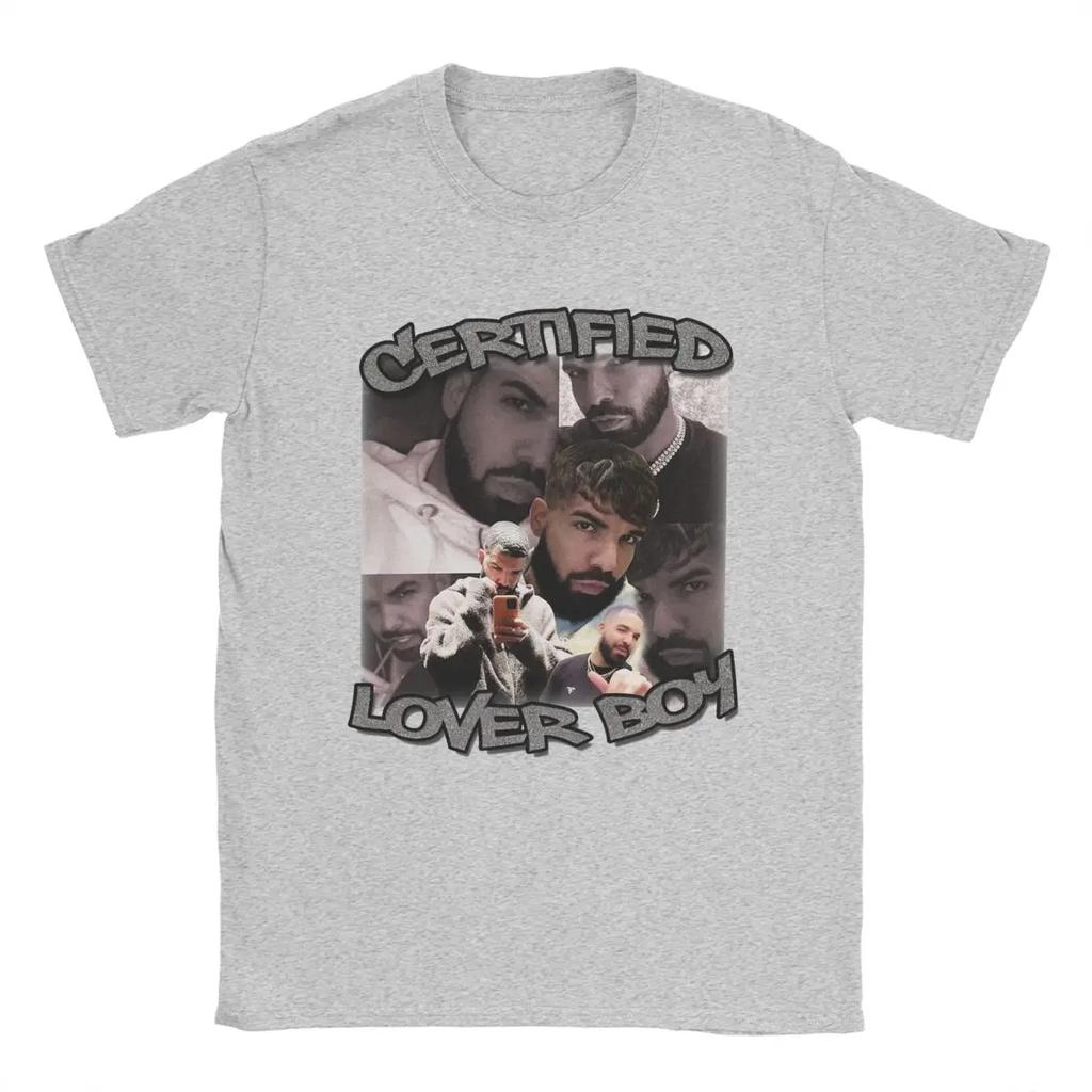 BBL Drakes T Shirts for Men Pure Cotton Vintage T-Shirts O Neck Tee Shirt Short Sleeve Clothes Gift