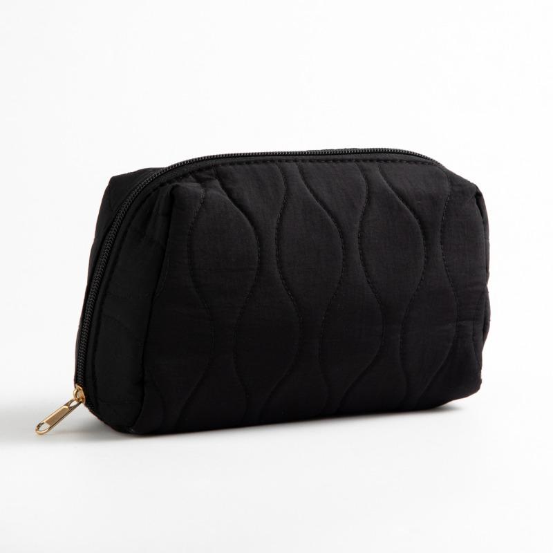 Girl Waterproof Makeup Bag Travel Cosmetic Pouch with Zipper Quilted Toiletry Organizer for Women Portable Makeup Brushes Case