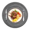 Round Placemats and Coasters Set of 6 Christmas Placemats Washable Placemats 34/38cm Woven Placemats Christmas Round Placemats