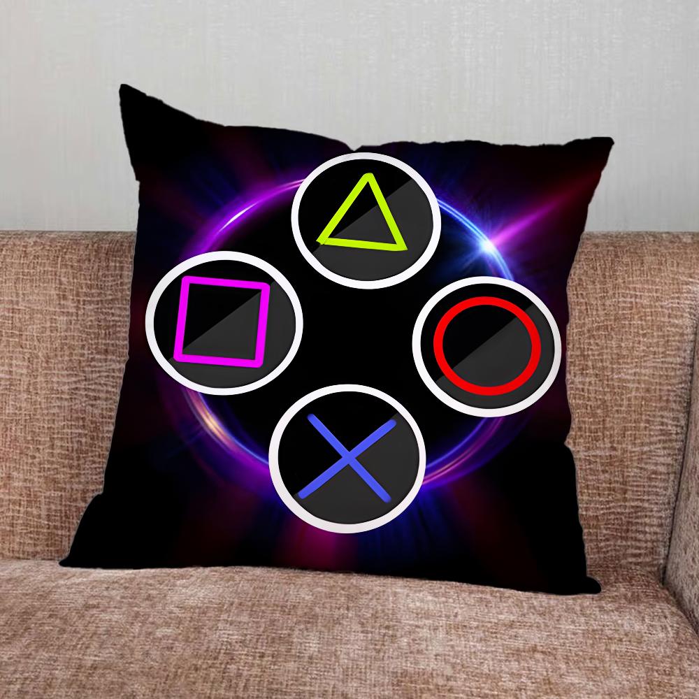 Console Gamepad Gamer Play Pillow Case For Home Bedroom Car Office Decoration Living Room Sofa Cushion Cover Suitable