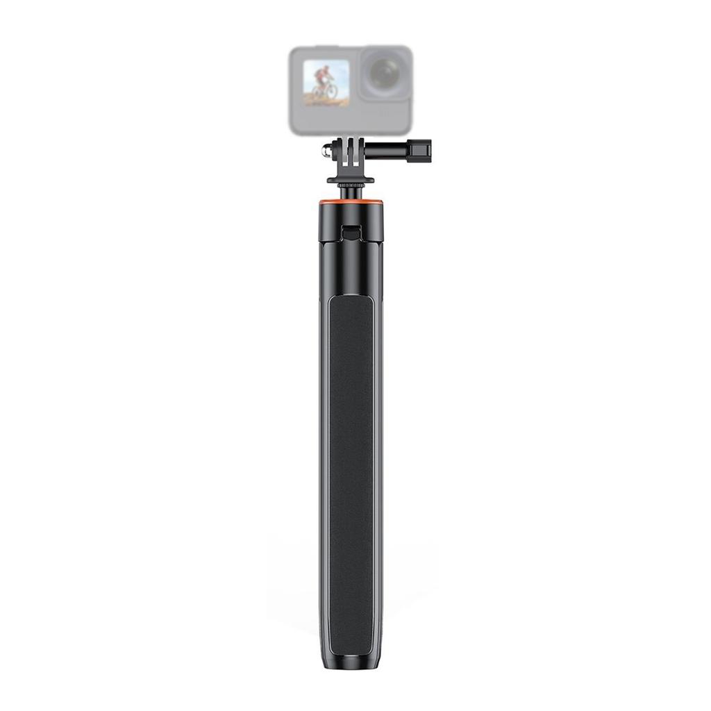 Selfie Stick Tripod for Action Camera 54 Inch Extendable 2-In-1 Aluminum Alloy Stand for Shooting