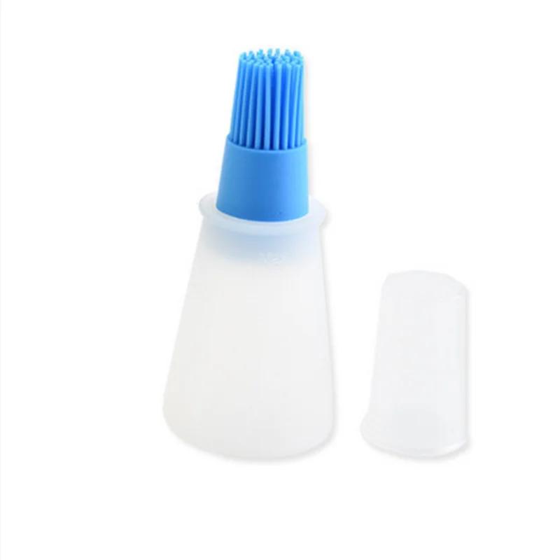 Baking Pancake Barbecue Camping Kitchen Gadgets Portable Oil Bottle Barbecue Brush Silicone Kitchen Cooking Tool