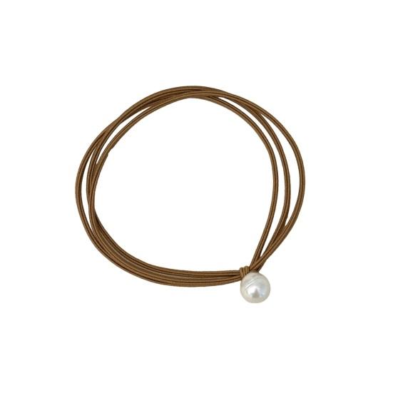 

10PCS Hair Rope with Pearl Decoration High Elastic Strong Toughness Rubber Bands No Slip Versatile Headband for Commuting Casual