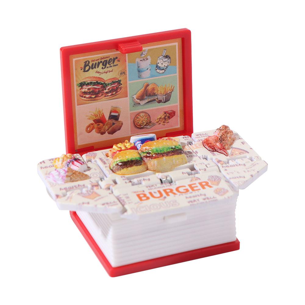 Taška do obchodu s mléčným čajem Vtipný přívěsek Skládací kroužky na klíče Módní mini 3D knižní klíčenky Dětský dárek