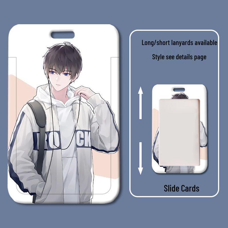 Cartoon Sliding Cover ID & Badge Holder for Students