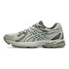Asics Gel-Flux Pohodlná látka Syntetická koža Tlmiaca nárazy Odolné Nízke bežecké topánky Dámska teniska Svetlošedá Biela 1012B464-024