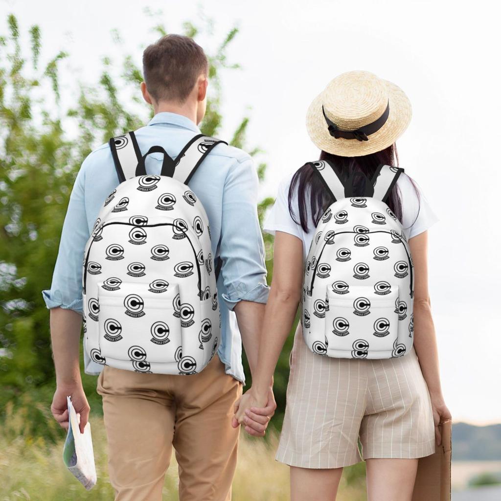 Capsule Corp Logo Backpack Daypack Large Capacity Kids BookBag School Bag Shoulder Bags for Men Women