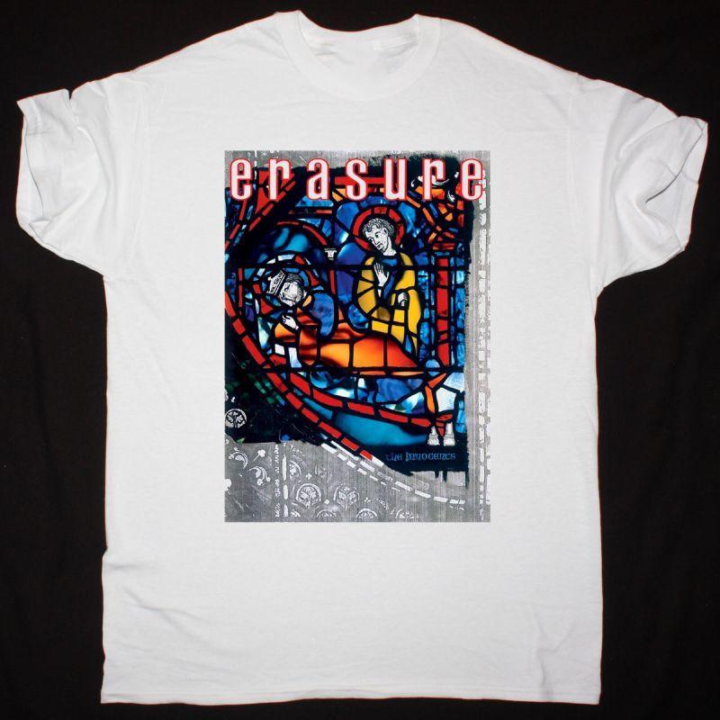 ERASURE THE INNOCENTS Short Sleeve White All Size Unisex T-Shirt AC2663 Unisex T-Shirt XXL