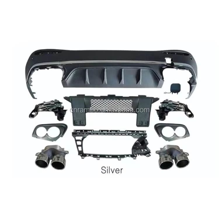 Bright Frame & Black Tailpipe for Mercedes-Benz GLC CLASS X254