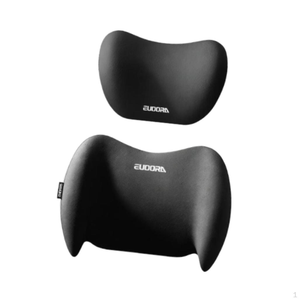 Car Headrest & Waist Support Cushion Fits All Vehicles Ergonomic Versatile Utility Neck