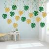 Tropicals Monstera Decorations,Tropicals Hawaiians Party Hangings Swirl Ceiling Decors Summer Luaus Hawaiians Beach