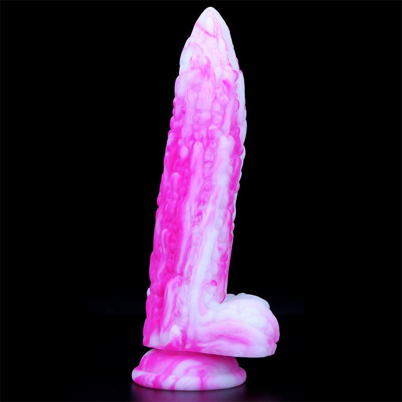 Sexy Bitter Gourd Stick Color Fake Penis Silicone Simulation Penis Masturbation Device for Men and Women Anal Expansion Anus Deep Sucker Anal Plug