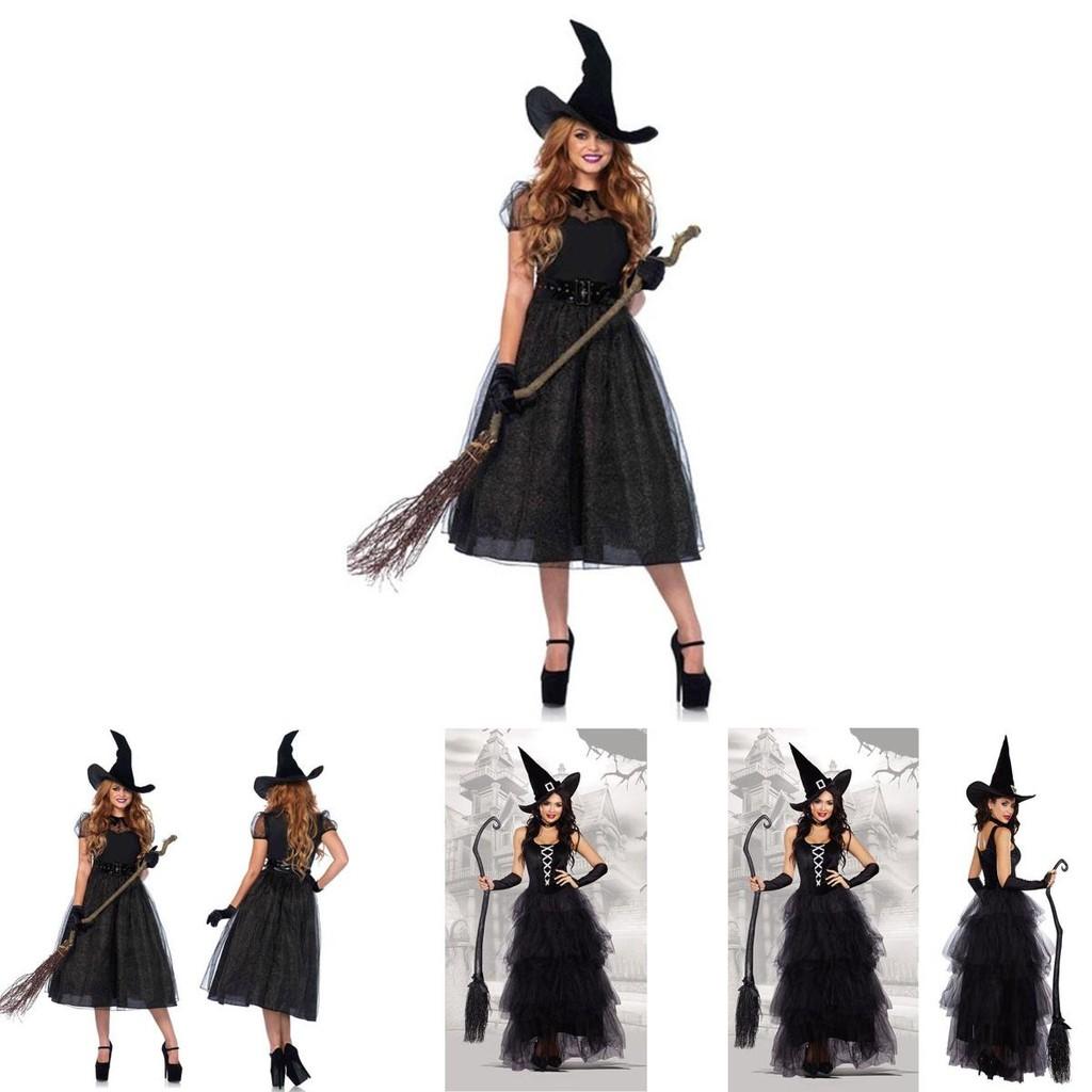 Spellbinding Sleeveless Witch Dress Featuring Elegant Accessories For Halloween Celebrations