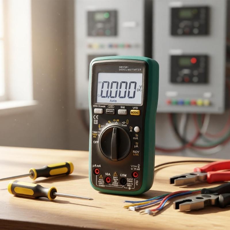 Handheld Digital Multimeter with NCV and 6000-Count Screen for Equipment Service and Wiring Inspection Daily Tasks
