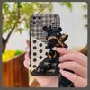 Anti-knock Cute Phone Case For OPPO Realme Narzo 50A Silicone Black Pearl Pendant Dirt-resistant Skin-friendly Feel
