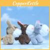 Adorable Plush Mini Donkey Keychain Soft Toy Cute Cartoon Animal Doll Accessory