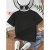 Taglie Europee T-shirt a Maniche Corte da Ragazza con Girocollo