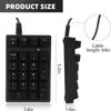 Mini RGB Backlight 21 Keys Numeric Keypad Numpad Accounting Keyboard Number Pad