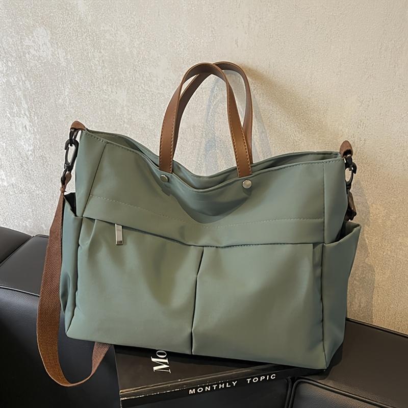 Spacious Nylon Tote Bag for Women Stylish Shoulder Crossbody Bag  Perfect for Casual Outings  Travel  Business  Fitness Shopping