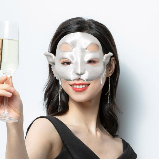 

Yousheng Portal Подушка для лица Реалистичная подушка для взрослых, плачущего ребенка, на половину лица, регулируемый аксессуар для косплея для маскарадов, вечеринок и представлений белый