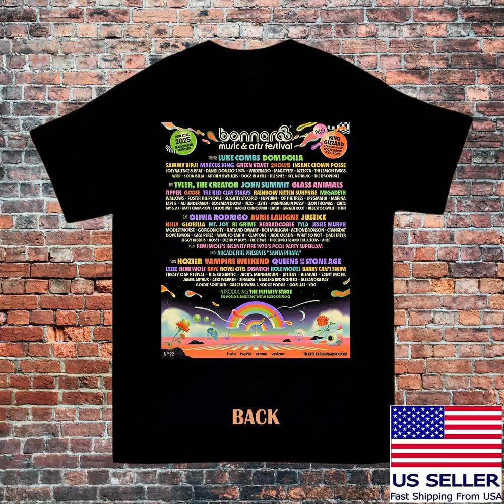 Summer Music Festivals Bonnaroo Music Arts T Shirt Full Size S-5XLTT769 Unisex T-Shirt XL
