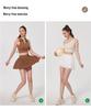Nude Antibacterial Pleated Yoga & Running Skirt with Lining
