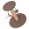 Brown Sisal Cats Scratch Post and Rest Area Cats Tree with Scratching Posts for Kittens and Small Cats