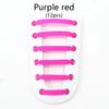 12Pcs/Set Elastic Silicone Shoelaces Practical Fashionable for Men Women Lazy Hammer Type Shoe Laces Sneakers No Tie Shoelaces