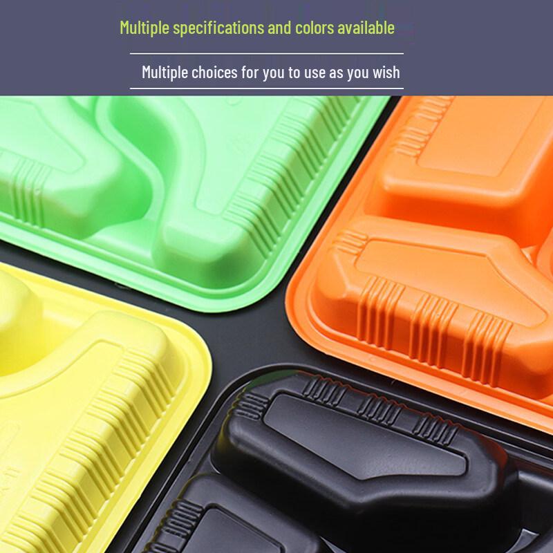 ZISIZ Disposable 3-Compartment Meal Box