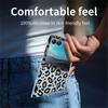 Clear Leopard Pattern Hard PC Folding Phone Case For Motorola Razr40 Razr50 Razr 50 40 Ultra Transparent Shockproof Bumper Cover