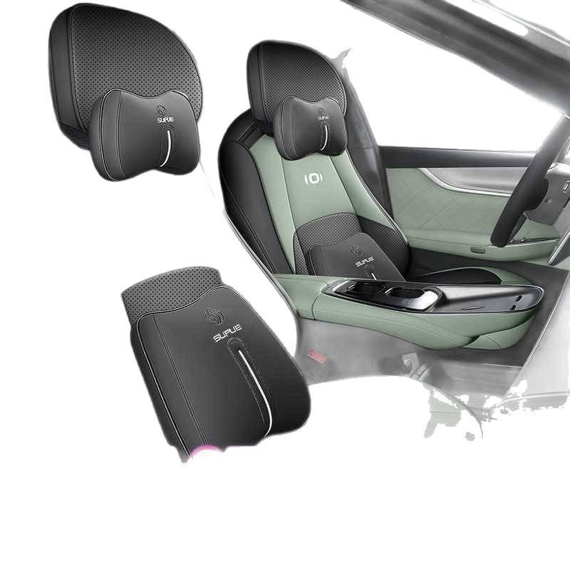 Qiyuan A07 Full Leather Car Seat Cushion - All Season, New Model