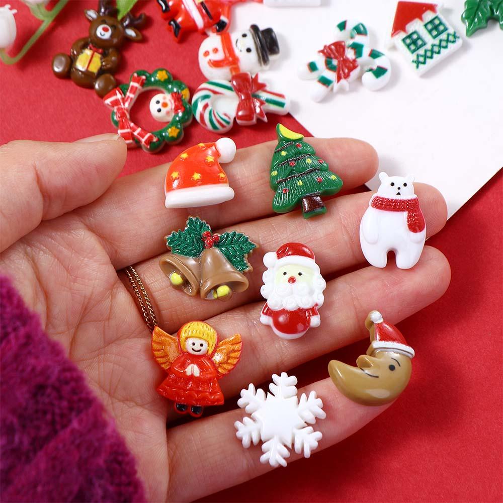 Manicure Accessory Craft Supplies Christmas Nail Charms Resin Pendant 3D Nail Art Decoration
