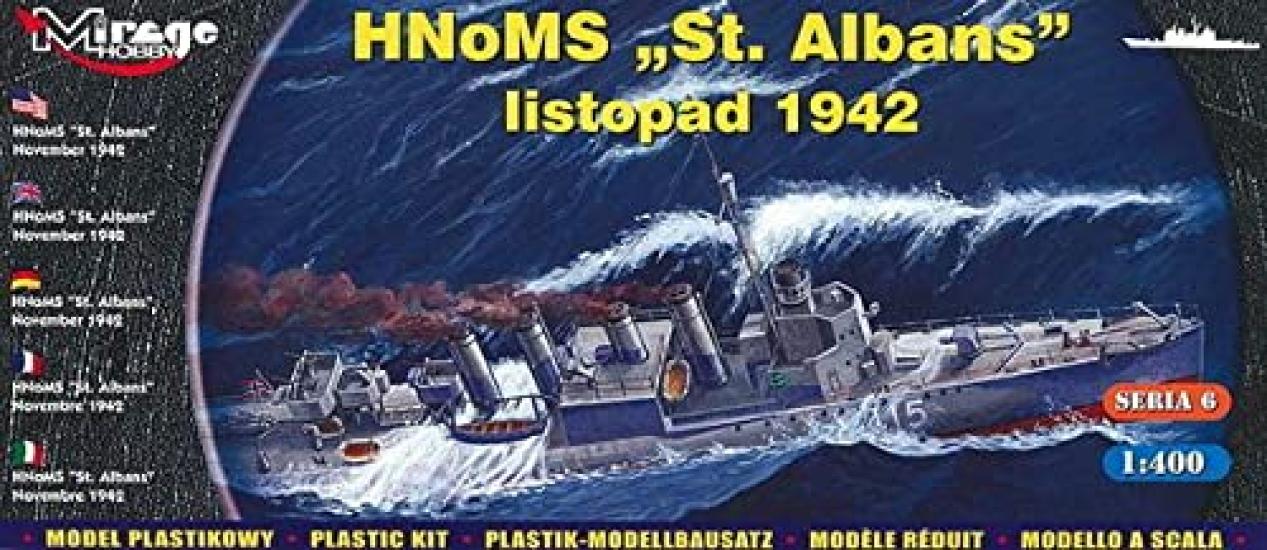 

Mirage Hobby 400 Destroyer HMS St Albans kit de en plastique 40609, 1 échelle, - , modèle