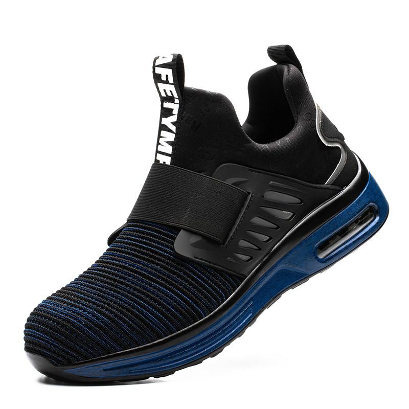 

Светоотражающие мужские защитные ботинки Ботинки со стальным носком Повседневные мужские ботинки Рабочая неразрушимая обувь Рабочие кроссовки с защитой от проколов 42