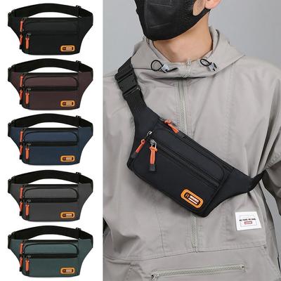 Nylon Herren Hüfttasche Multifunktional Große Kapazität Wasserdicht Business Kassenportemonnaie Outdoor Reisen Diebstahlschutz Brusttasche