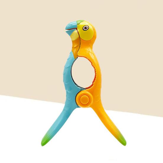 2 Stück Kleiderklammern, tolle Klemmkraft, wiederverwendbar, große Backen, Cartoon-Form, kleine Zähne, zum Fixieren von Handtüchern, verdicken, für Zuhause, Socken-Lüftungsklammern, Strandzubehör