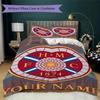 Custom Name Heart of Midlothian Pattern Bedding uilt Set uilt Cover Pillowcase Home Decoration Birthday Gift (1*duvet cover+2*pillowcase without core)