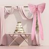 2 Pcs Bow Decoration Bow Themed Room Backdrop Decor for Wedding Birthday Party Engagement Bachelorette Baby Shower Door Wall Decoration