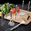 Stainless Steel Potato Masher Manual Potato Press with Ergonomic Handle Food Smasher Utensil for Avocado Vegetables Kitchen Tool