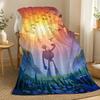 The Wild Robot Animation Movie Throw 240g Flannel Blanket, Suitable for Sofas, Beds, Offices, Exquisite Gift Blankets