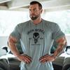 IR Series Hard Core Short Sleeve Tshirt Sport Print Round Neck Simple Sweat Absorbent Fitness Mens Clothing Training Loose