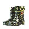 Water shoes non-slip waterproof wear-resistant camouflage transparent bottom low-top short tube winter warm rain shoes rain boots