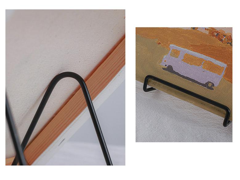 Wrought Iron Photo and Tablet Display Stand - Decorative Metal Frame Holder