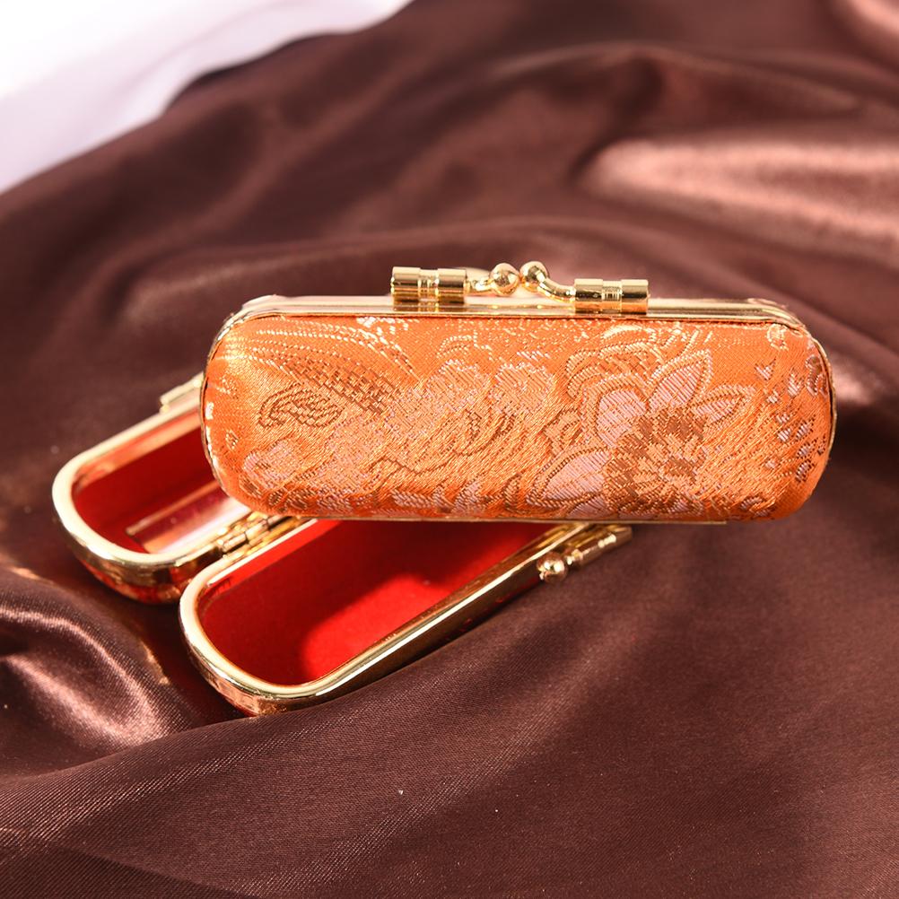 1PC Lipstick Box Single Lipstick Storage Case Cosmetic Bags With Mirror Women Makeup Storage Box
