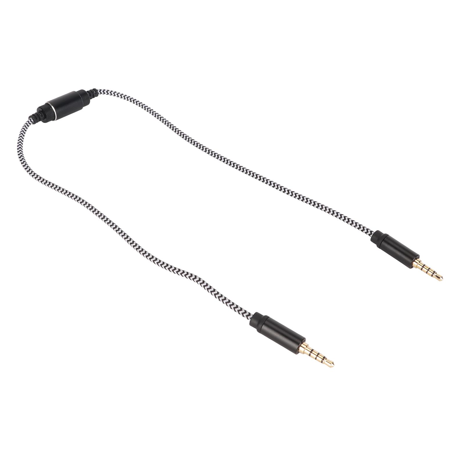 

3.5mm Recording Cable Bidirectional 3.5mm Male to Male Sound Transfer Cable with Noise Reduction Function