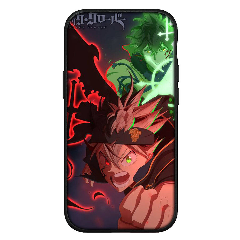 For iPhone 16 15 Xiaomi Redmi Note 13 12 11 Pro Max X 9 14 XR Samsung Galaxy A16 S24 S23 Plus Huawei OPPO Asta Black Clover Yuno Grinbellor Phone Case