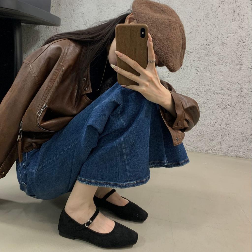 French single shoes flat women's shoes new 2025 new fashion temperament Mary Jane shoes with soft soles