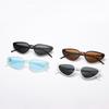New personalized triangular cat eye sunglasses, men's and women's European and American trend small frame street sunglasses decorative glasses s